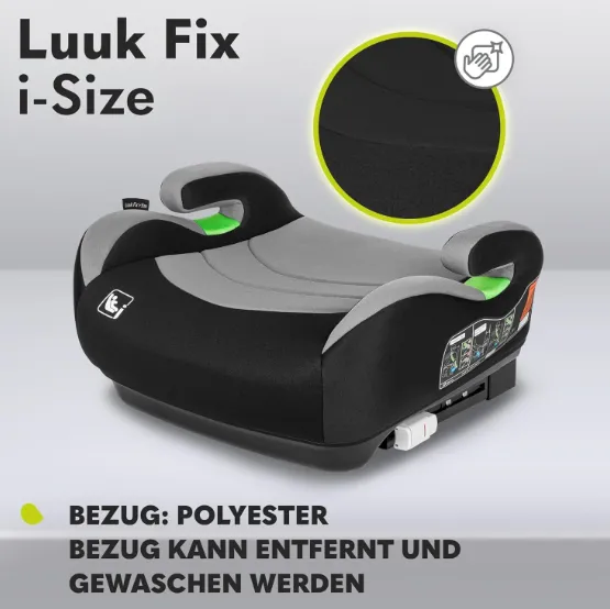 Inaltator auto - buster 22-36 kg Lionelo Luuk Fix i-size Grey Stone Inaltator auto - buster 22-36 kg Lionelo Luuk Fix i-size Grey Stone