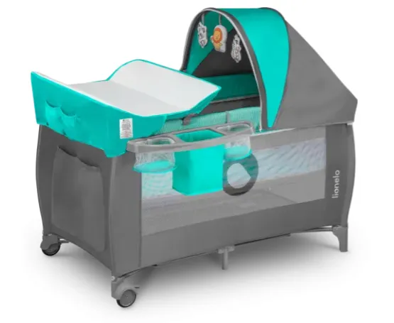 Manej 2 in 1 Lionelo Sven Plus Turquoise Grey