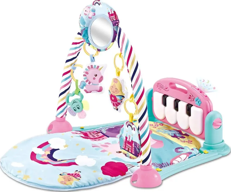 Covoraş pentru copii Kikkaboo Piano Forest Pink, 80x50х40 cm