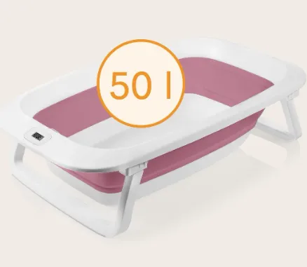 Cadita pliabila cu termometru Lionelo BabyBubble Pink Magnolia, 85 cm Cadita pliabila cu termometru Lionelo BabyBubble Pink Magnolia, 85 cm