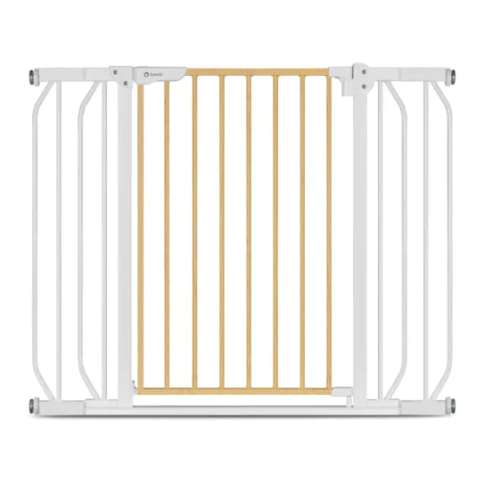 Poarta de siguranta Lionelo Truus Slim White Natural, 75-105 cm Poarta de siguranta Lionelo Truus Slim White Natural, 75-105 cm
