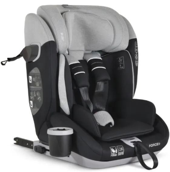 Scaun auto 76-150 cm (i-Size) Isofix Moni Force Grey