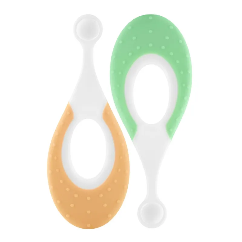 Набор зубных щеток Roxy Kids «Морской конёк» 2 шт (RTB-012-GO) Зеленый+Оранж