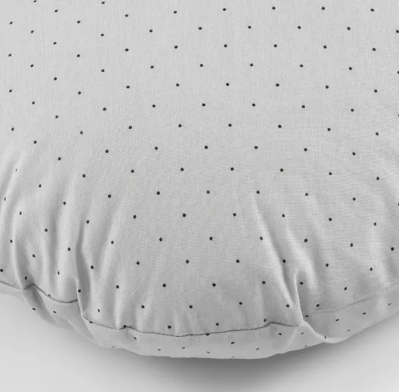 Pernă pentru gravide PM forma-V cu față de pernă Buline Gri, 135 cm Pernă pentru gravide PM forma-V cu față de pernă Buline Gri, 135 cm