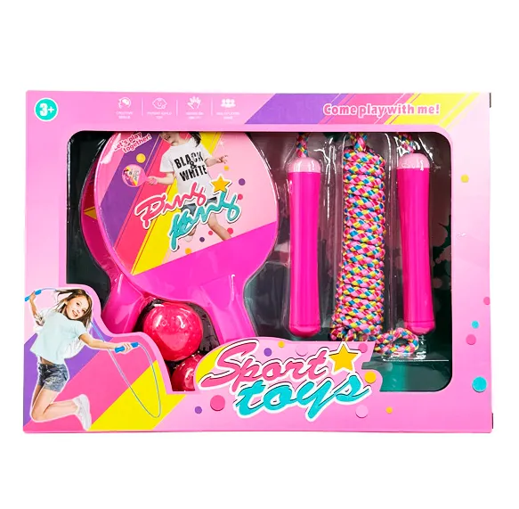 Set de rachete de tenis de masă cu coardă de sărit 626-5