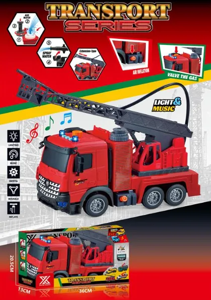 Autospecială de pompieri cu suport inerțial, suport telescopic și pulverizator de apă, 688-8A