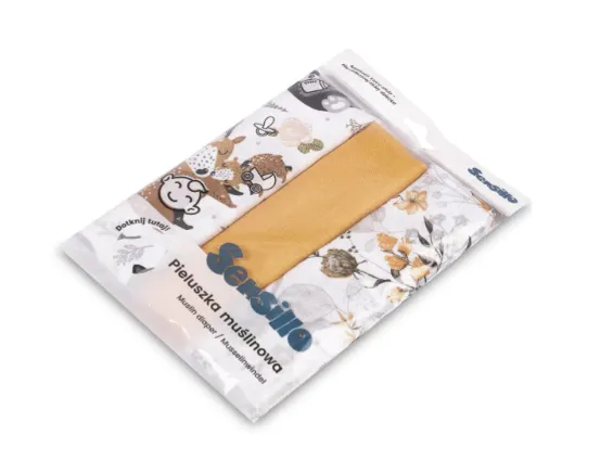 Pelinci din muselina Sensillo Orange Forest (60x80 cm), 3 buc. Pelinci din muselina Sensillo Orange Forest (60x80 cm), 3 buc.