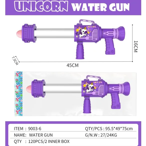 Pistol de aoa 45cm, 5 unicorn, 9003-6