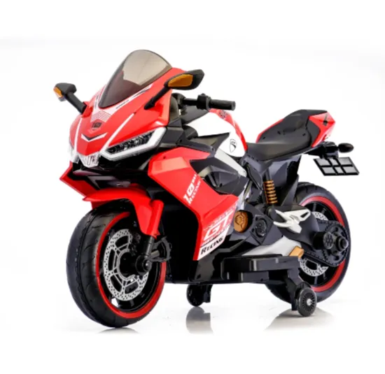 Детский электромотоцикл, красный (56782)
