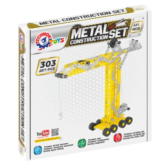 Constructor din metal „Macara de construcții” 303 elemente 4838