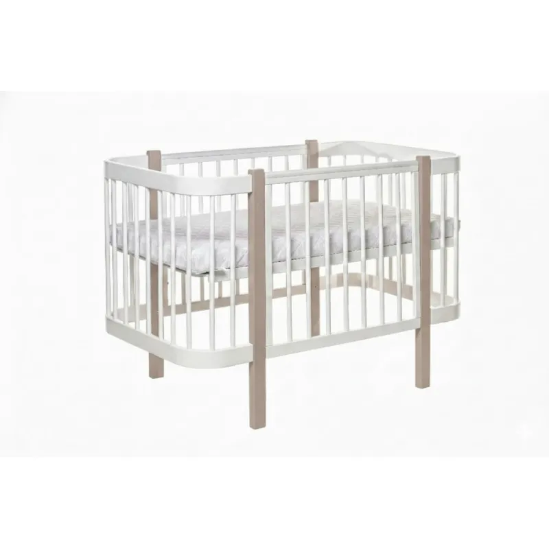 Pătuţ Eucalyptus Karol Plus Longitudinal (DS-905) Alb+Cappuccino