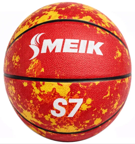 Баскетбольный мяч Size 7 High-Foam Rubberl, красный, код 2163D