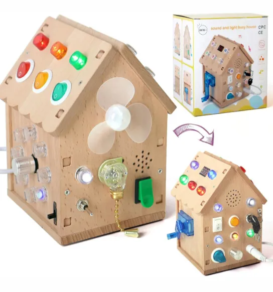 Busyboard Căsuță luminoasă cu sunete, cod 1371D