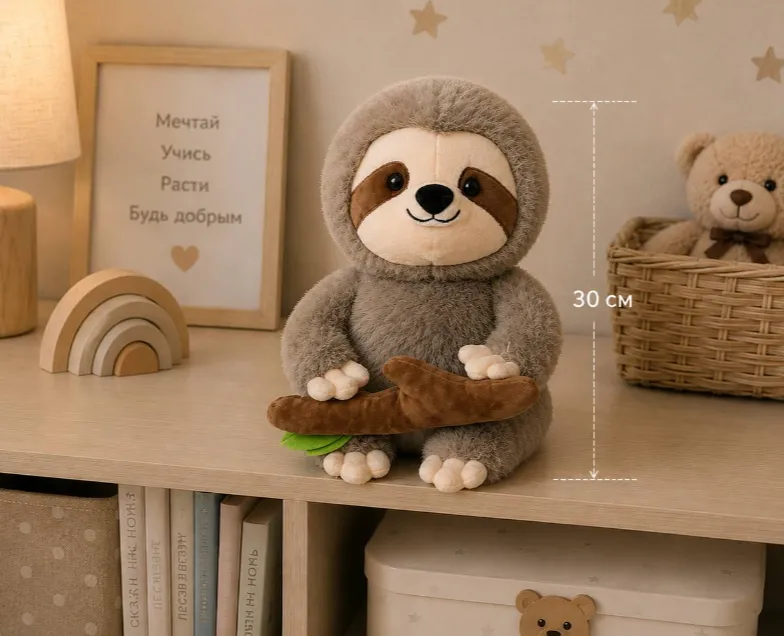 Jucărie de pluș „Leneș” (30 cm)