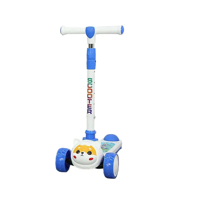 Trotineta pentru copii catelus F069, alba