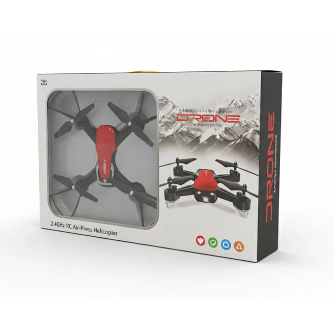 Quadcopter cu altitudine fixă, roșu, cod 1262D