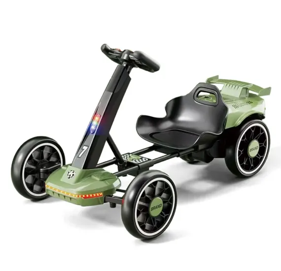 Kart electric pentru copii cu telecomandă, verde (678072)