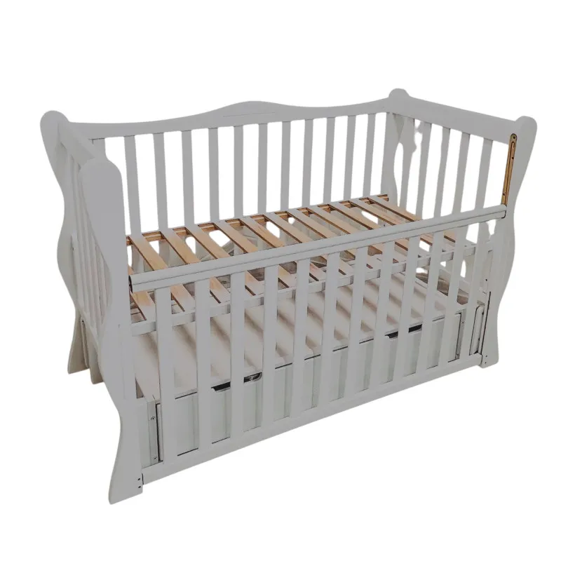 Детская кроватка Goydalka JOLY PREMIUM LONGITUDINAL (1B361-4) Серый