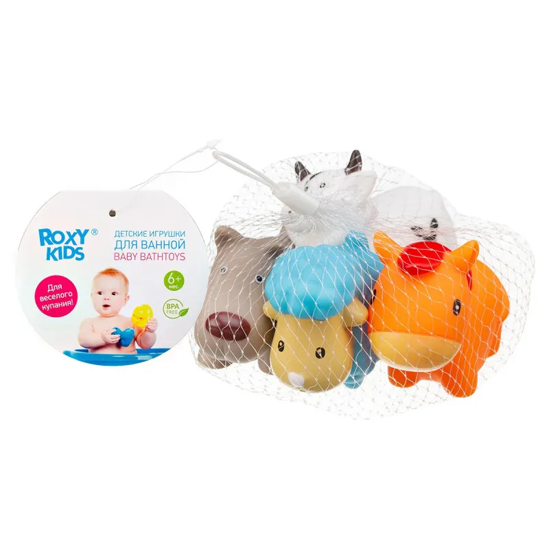 Set de jucarii de baie Roxy Kids „Ferma mea” (4 buc.) (RRT-810) Set de jucarii de baie Roxy Kids „Ferma mea” (4 buc.) (RRT-810)