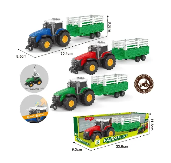 Tractor cu inertie cu sunete si lumini