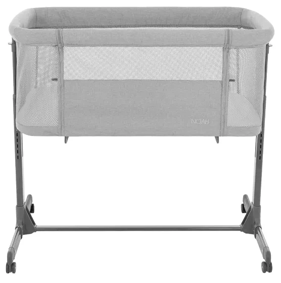 Pătuc Co-sleeper 3 in 1 Kikkaboo Noah Light Grey Pătuc Co-sleeper 3 in 1 Kikkaboo Noah Light Grey