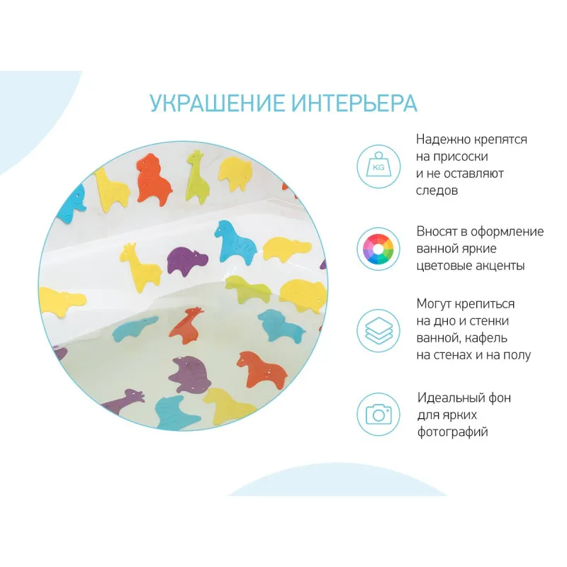 Set de mini-covorase anti-alunicare Roxy Kids „Animals”, 5 buc. (RBM-010-CG) Set de mini-covorase anti-alunicare Roxy Kids „Animals”, 5 buc. (RBM-010-CG)