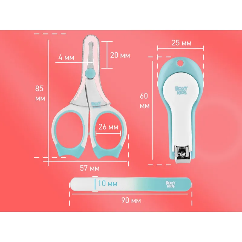 Set manichiura 3X1 Roxy Kids, Albastru (RPS-004-B) Set manichiura 3X1 Roxy Kids, Albastru (RPS-004-B)