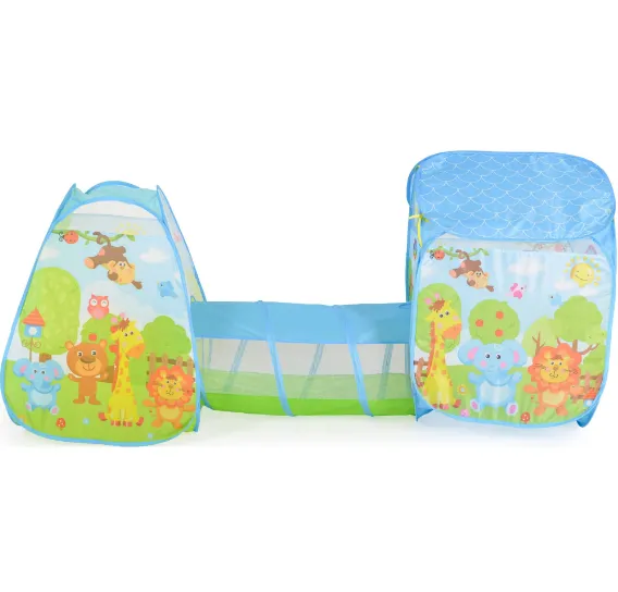 Cort pentru copii Moni Zoo 3 in 1 Blue Cort pentru copii Moni Zoo 3 in 1 Blue