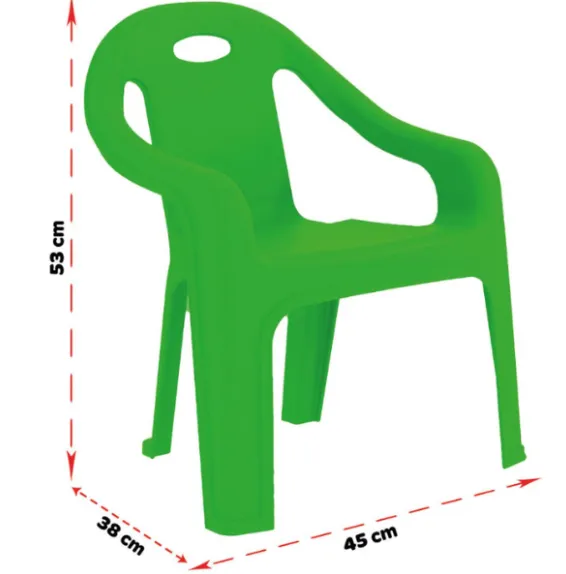 Scaun din plastic, până la 50 kg, 4 culori Scaun din plastic, până la 50 kg, 4 culori