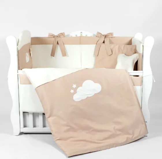 Lenjerie de patut 8 piese PM Satin Urs Maro