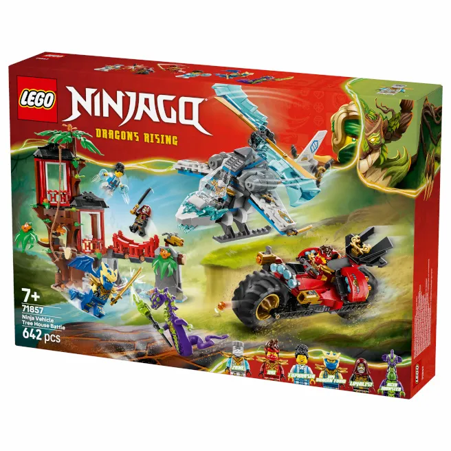 Constructor LEGO Ninjago Bătălia Ninja la Căsuțe în copac, art. 71857