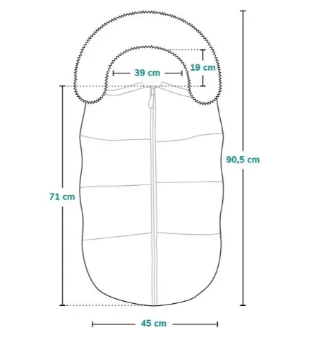 Husa de iarna pentru carucior Lionelo Frode Black Carbon, 90x45 cm Husa de iarna pentru carucior Lionelo Frode Black Carbon, 90x45 cm