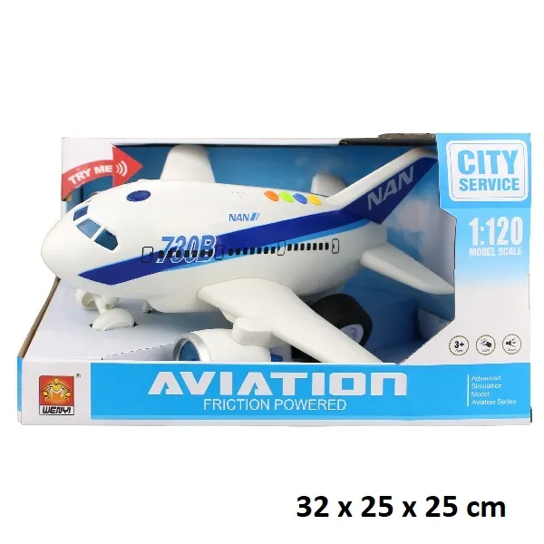 Самолет инерционный с музыкой 27301