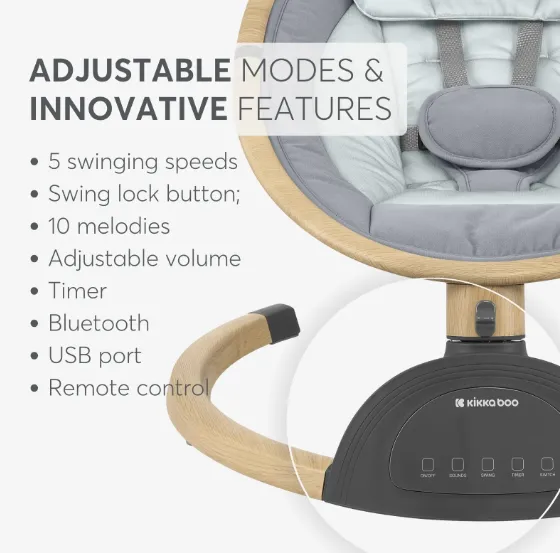 Balansoar Kikkaboo Ashlee Light Grey 2025 Balansoar Kikkaboo Ashlee Light Grey 2025