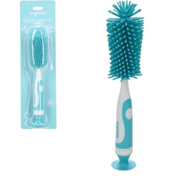 Perie 2 in 1 pentru biberoane, din silicon