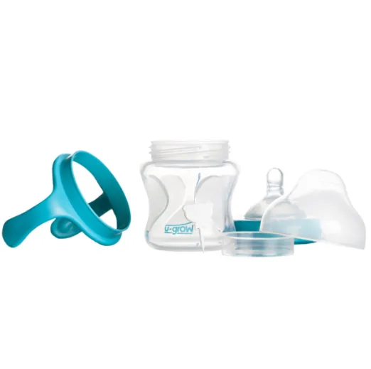 Biberon cu senzor de temperatura si gat larg din sticla, 150 ml Biberon cu senzor de temperatura si gat larg din sticla, 150 ml