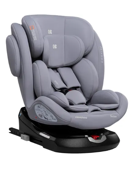 Scaun auto 40-150 cm (i-Size) Isofix Kikkaboo i-Felix Light Grey, rotativ 360