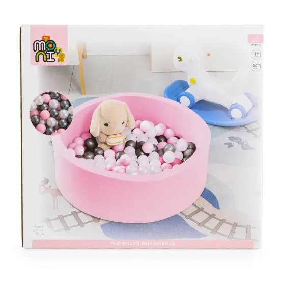 Piscina pentru copii cu bile Moni 200 balls Pink Piscina pentru copii cu bile Moni 200 balls Pink