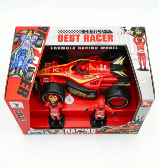 Машина инерционная, F1, с фигурками, красная, код 10072b Машина инерционная, F1, с фигурками, красная, код 10072b