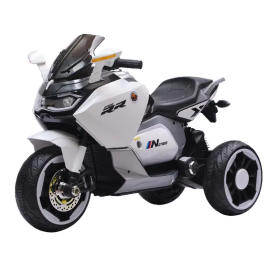 Motocicletă electrică pentru copii, alb (21725)