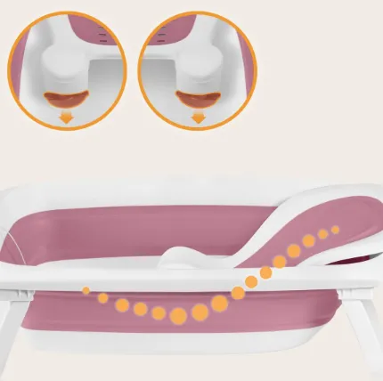 Cadita pliabila cu termometru Lionelo BabyBubble Pink Magnolia, 85 cm Cadita pliabila cu termometru Lionelo BabyBubble Pink Magnolia, 85 cm