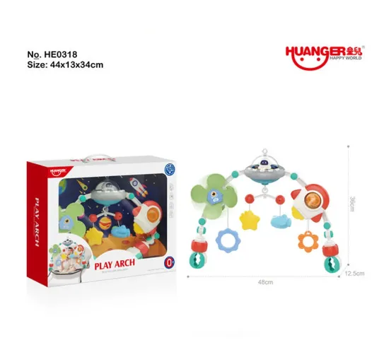 Подвесная игрушка для коляски со звуками HE0318