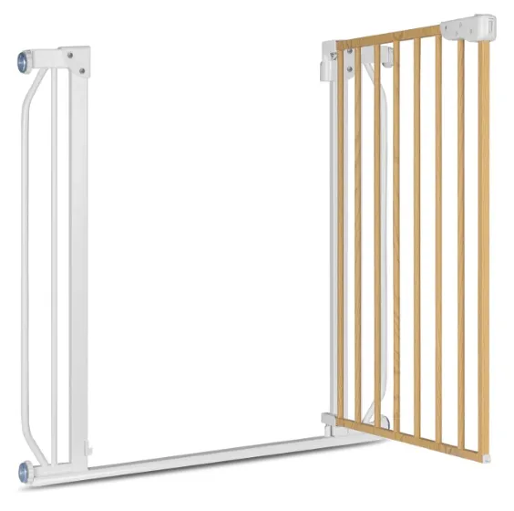 Poarta de siguranta Lionelo Truus Slim White Natural, 75-105 cm Poarta de siguranta Lionelo Truus Slim White Natural, 75-105 cm