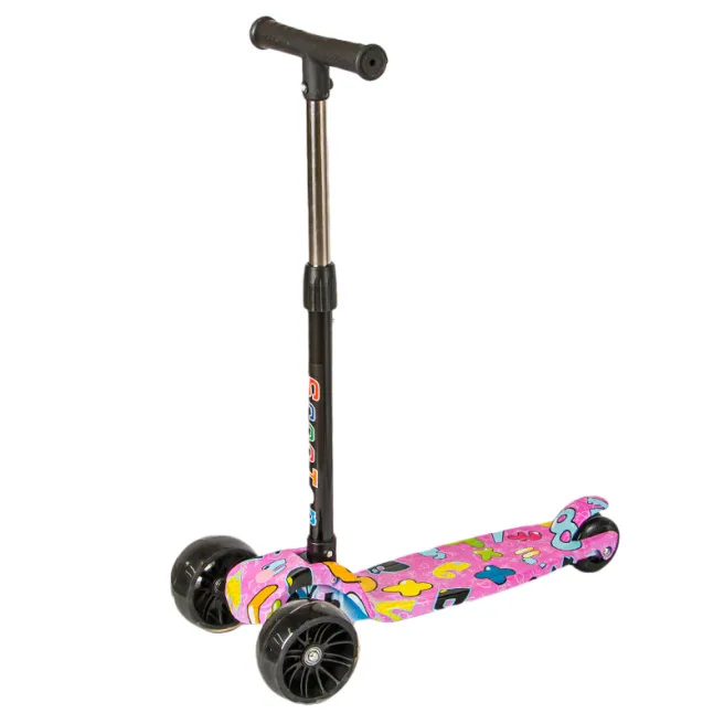 Самокат детский 601-A, розовый