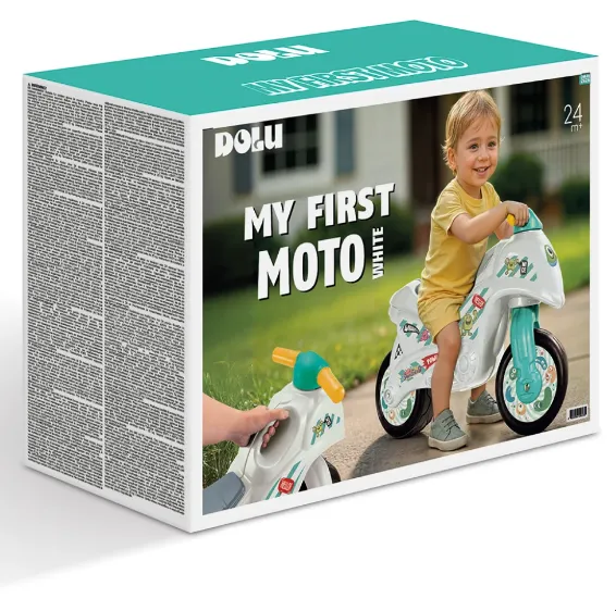 Tolocar motocicletă pentru copii albă, Dolu (2626) Tolocar motocicletă pentru copii albă, Dolu (2626)