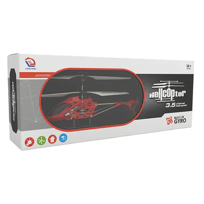 Elicopter cu telecomandă cu infraroșu, roșu, cod 1258D