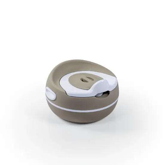 Детский горшок с крышкой и нескользящим основанием, серый, Dolu (7196)