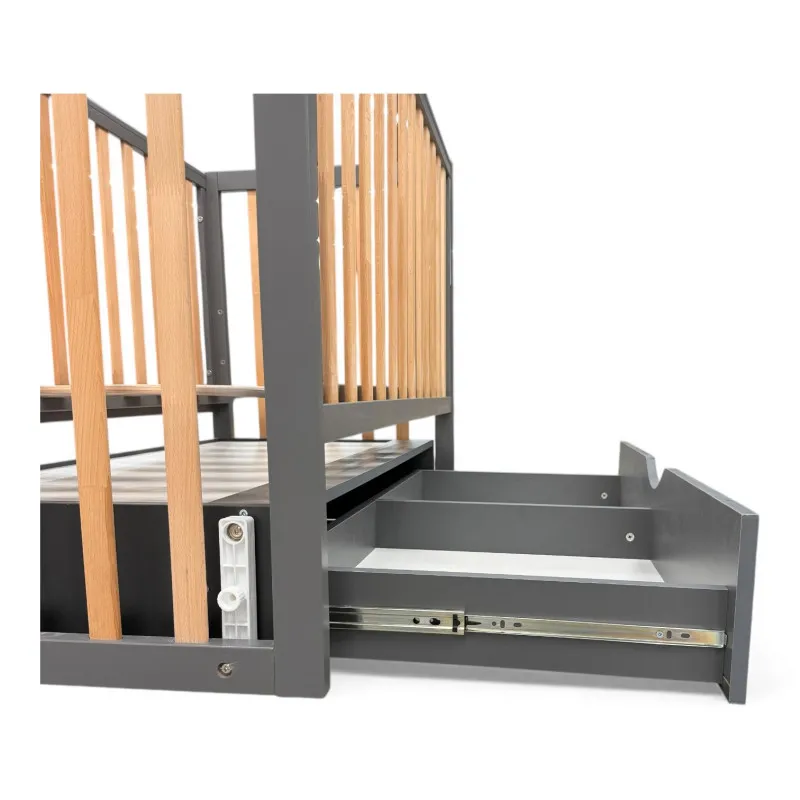 Pătuţ Eucalyptus Mia Elite Premium Transversal (DS-E406) Grafit+Natural Pătuţ Eucalyptus Mia Elite Premium Transversal (DS-E406) Grafit+Natural