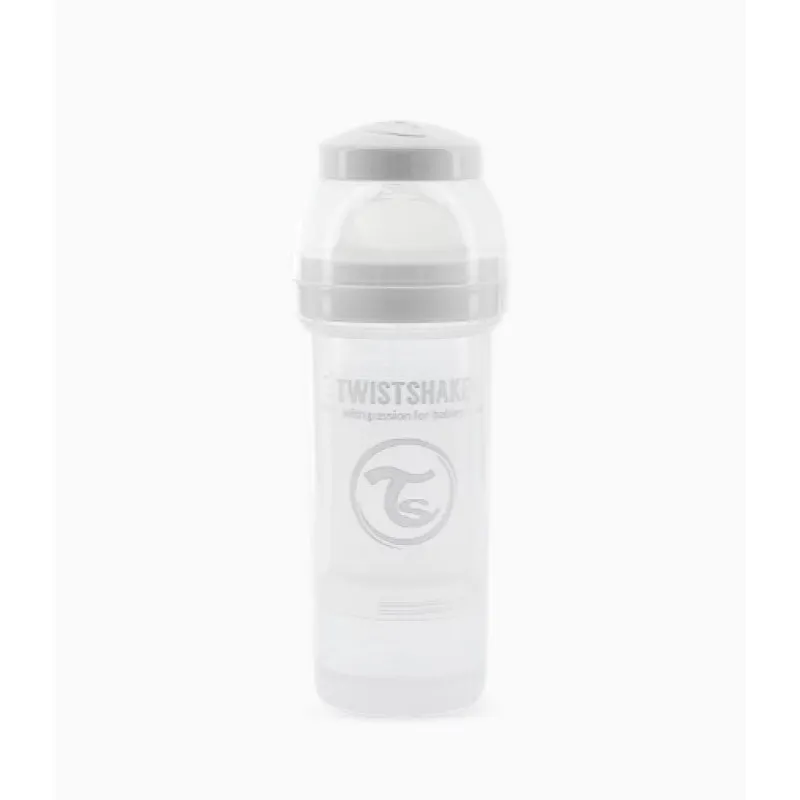 Biberon Anti-colici Twistshake 260ml, 2+ (78012) Alb Biberon Anti-colici Twistshake 260ml, 2+ (78012) Alb