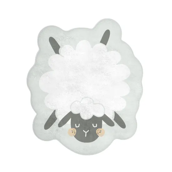 Covoraş pentru copii Kikkaboo Sleepy Sheep Green, 90x77 cm